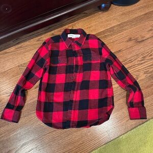 Old Navy Red and Black Checkered Shirt